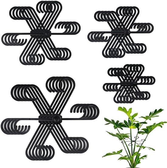 Växtstöd - 20 delar - Svart