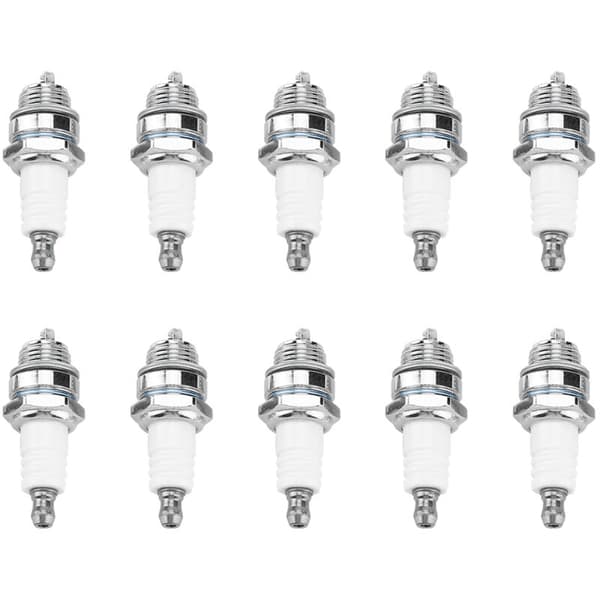 Tändstift för röjsågar, 10-pack, ABS-material, lämplig för olika röjsågar.