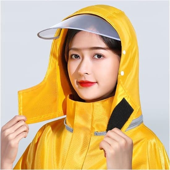 Unisex Regnponcho - Cykel - Gul