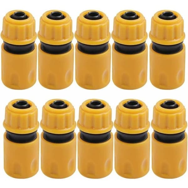 Snabbkopplingar, plastträdgårdsslangkopplingar, 10-pack plastträdgårdsslangkopplingar