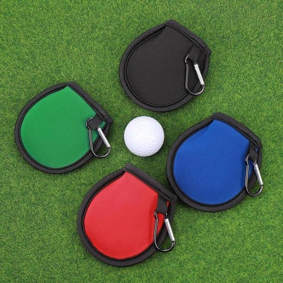 4-delat set med vattentäta golfbollsrengöringspåsar med mikrofiberfoder