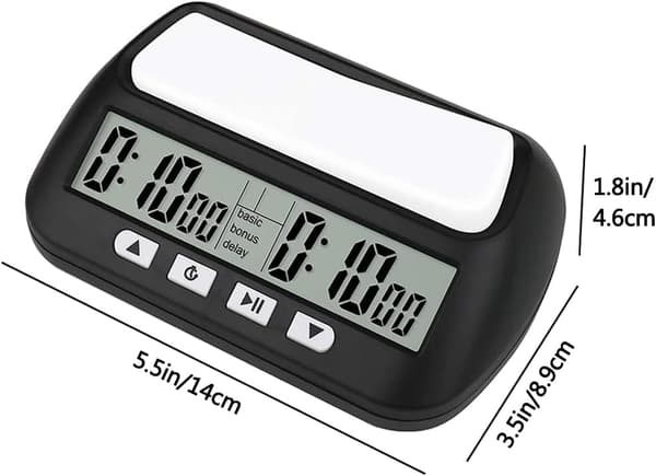 Ny professionell schacktimer digital nedräkningsstoppur schackspelstimer