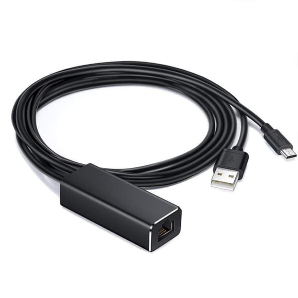 USB 2.0 + USB 5-ben til Ethernet-adapter, USB 2.0 til netværksadapter 100 Mbps, RJ45 TV Internetadapter