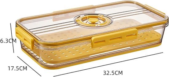 Förseglad förvaringsbehållare för bacon och pålägg med lock, 1-pack