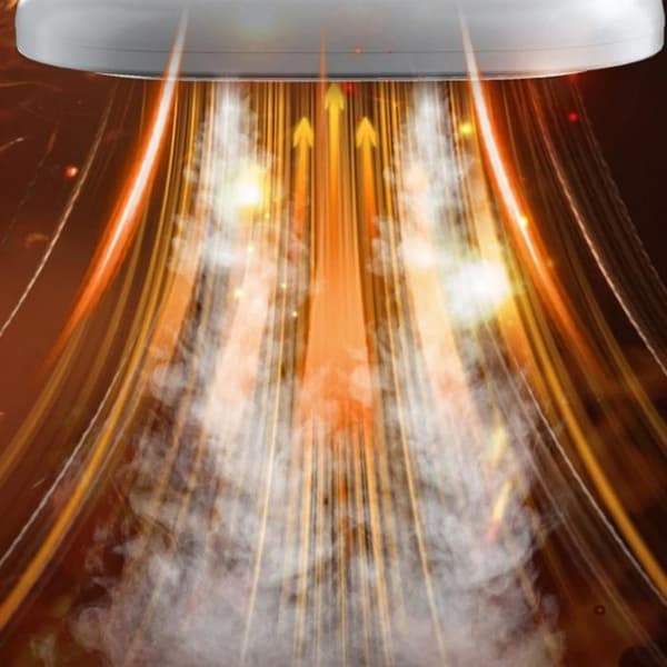 Strygejern, 32 watt, damp, USB-interface, bærbart, hvidt
