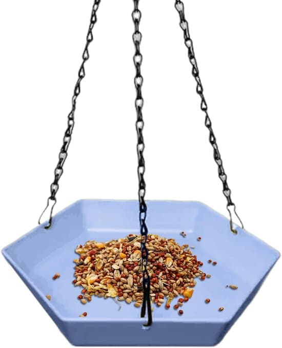 Fuglefoderbræt - Udendørs foderbræt - Fuglefodring - Fuglebad og foderbræt kombination - 24 cm bred - Brun