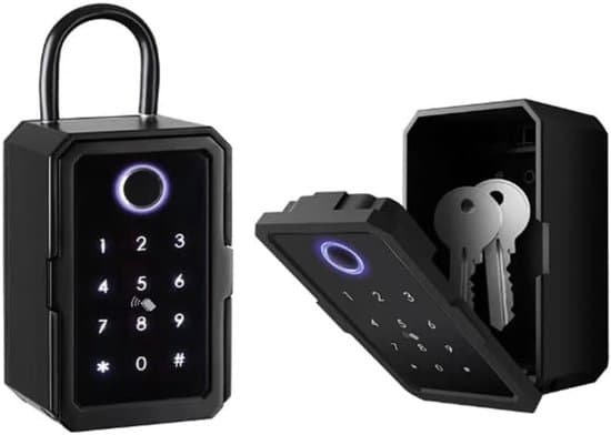 Nøgleboks – Smart med Bluetooth, kodelås, sikkerhedsboks, egnet til udendørs brug