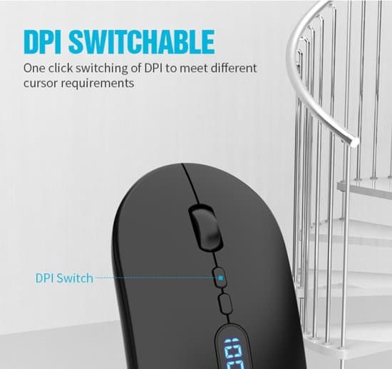 Trådløs Mus - 2.4G - USB - Lydløst Klik - Sort
