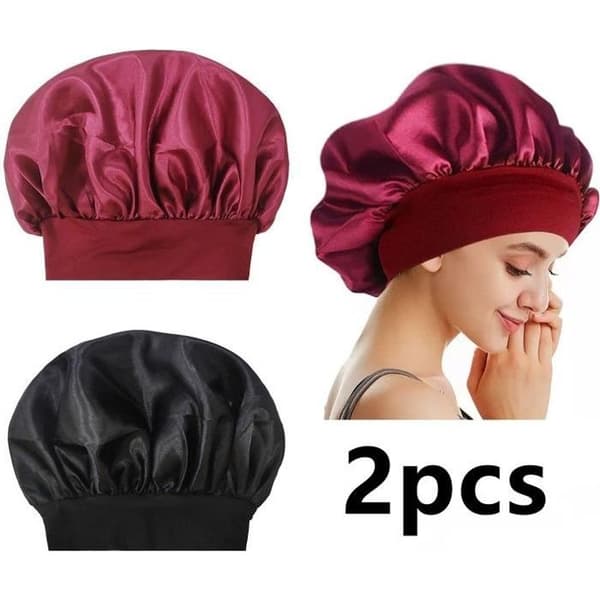 Duschmössor för kvinnor - satin - elastiska - vattentäta - 2-pack