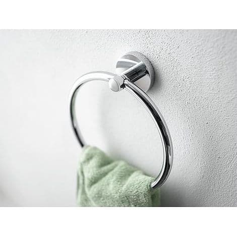 Handduksring – Blank krommetall – Dold installation –