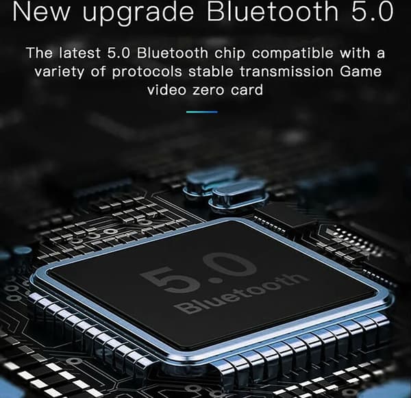 Bluetooth over-ear hörlurar, trådlöst surroundljud, vikbara, handsfree, med mikrofon, hifi-stereo, stöder Micro SD/TF/FM...