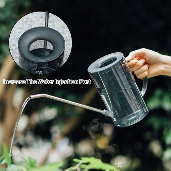 Vandkande til stueplanter - lang tud - 1 liter - grå