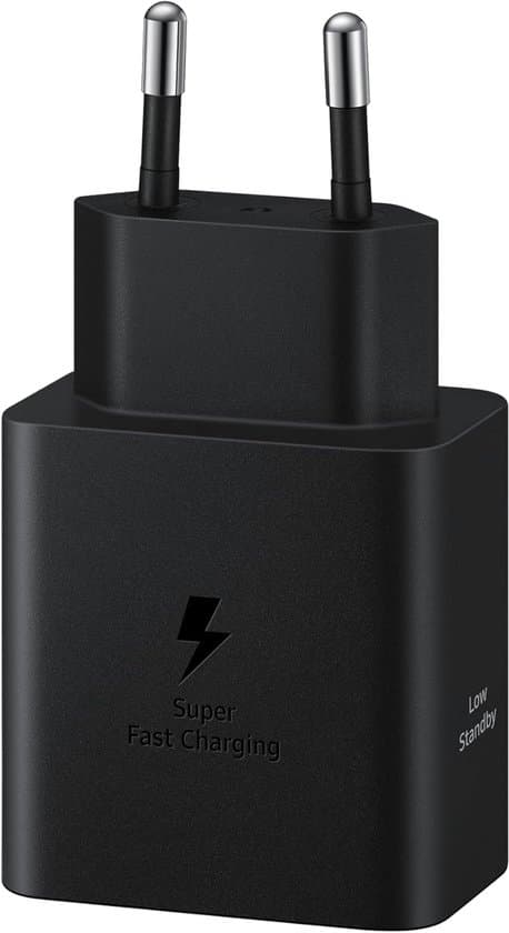 USB-C-laturi, 45 W, erittäin nopea virtasovitin, USB-C–USB-sovitin, johdoton, musta
