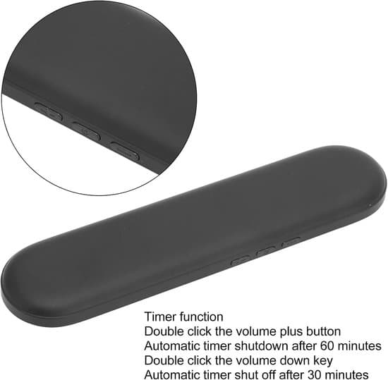 Pudehøjttaler Knogleledning med timerfunktion stereobas Søvnhøjttaler til søvnlyde meditation Bluetooth-hovedtelefoner dyb søvn sort