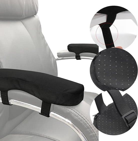 Ergonomiske armlæn til stole - 2 skumpuder
