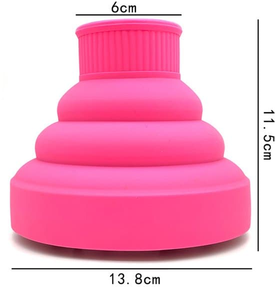 Sammenfoldeligt universelt hårtørrer-diffusertilbehør - Pink