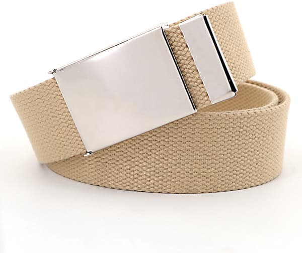 125 cm lærredsbælte - unisex - mode - lyseblå