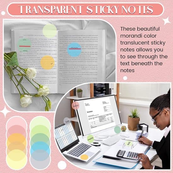 10 ark selvklæbende farvede sticky note indeksmærker