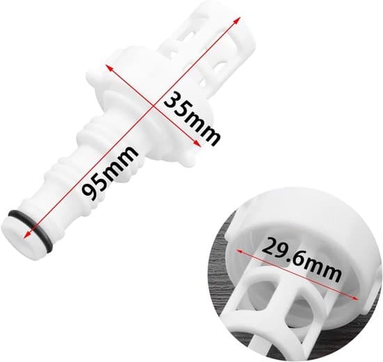 Aftapningsventiladapter - PVC, egnet til INTEX, afløbsanordningsstik