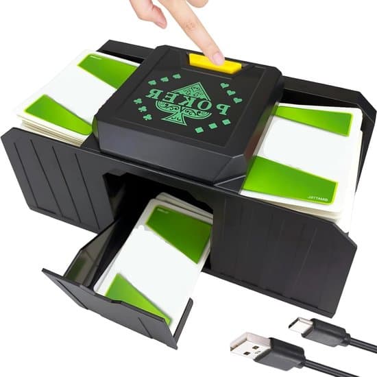 Kortblandningsmaskin, elektronisk pokermixer, stöder 2 bridgekortlekar