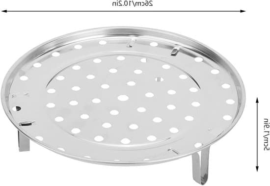 Dampkoger i rustfrit stål med stativ - 26 cm