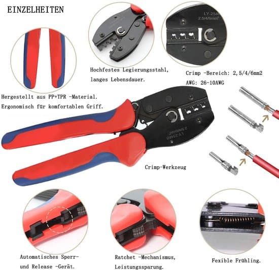 Solcelle-krympesæt - Vandtæt solcelleforbindelse 2,5 mm² - Professionelt solcelle-værktøjssæt