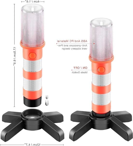 2 kpl LED-katulamppuja, auton hätävilkkusarja, liikennevaroitukset ja hätäturvavalot