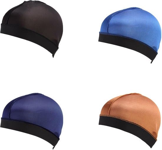 4-pack silkeslena satin sömn-/duschmössor - Unisex