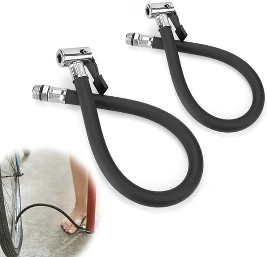 2-delad 37 cm flexibel däckventil/uppblåsningsförlängningsslangset