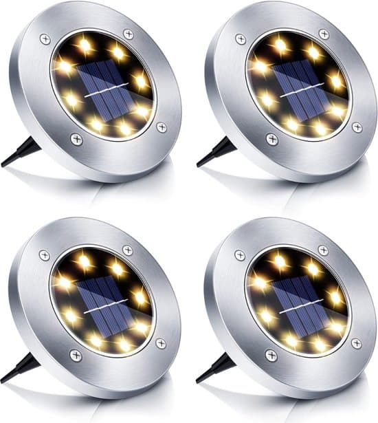 Solcellsdriven trädgårdsbelysning markspotlights - Solcellsdriven trädgårdsbelysning - Solcellsdriven trädgårdsbelysning markspotlights