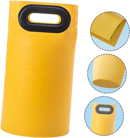 Fodbadskar, sammenklappelig vandspand, plastik, 16 liter