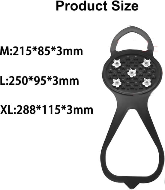2-par XL Halkskydd för snökängor & isbroddar (40-43)