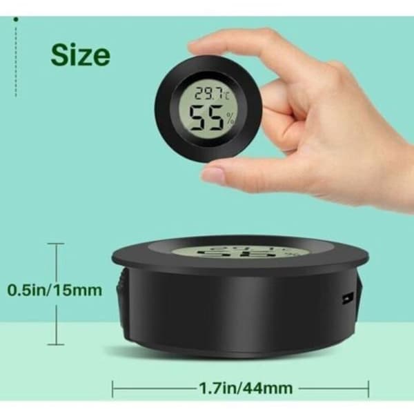 6-pack mini digital LCD-termometer och hygrometer (-50°C till 70°C)