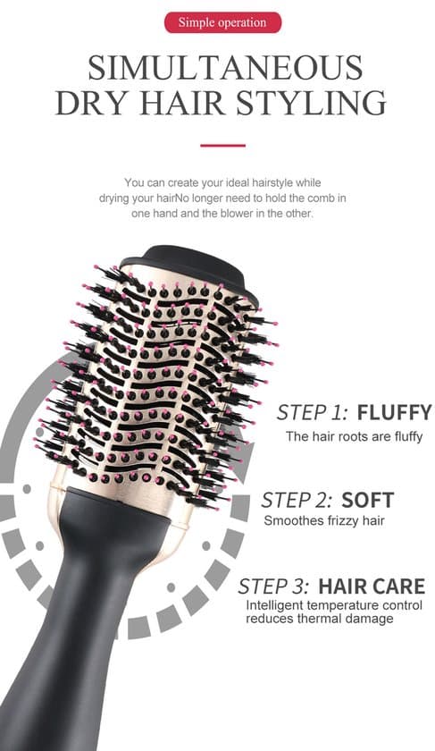 Revlon Salon One-Step hårtørrer og volumizer til kort til mellemlangt hår