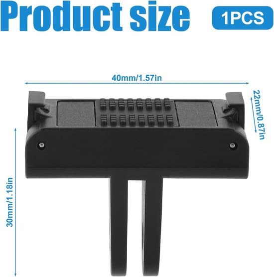 Velegnet til DJI Action5Pro/4/3 magnetisk quick release base, quick release adapter og kameratilbehør