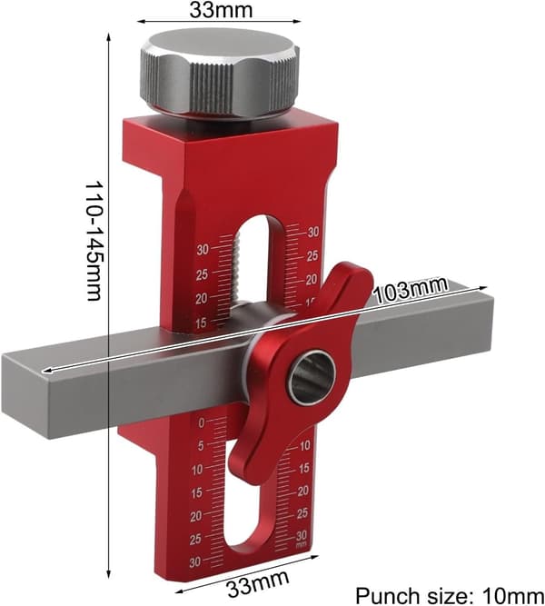 Robuste og holdbare værktøjer i aluminiumslegering til præcis installation af skabslåger.