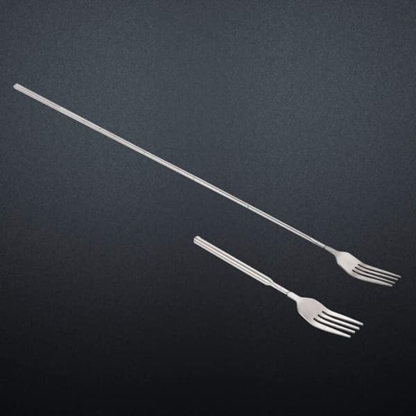 Teleskopgaffel, 3-delt sæt, rustfrit stål, 63,5 cm (25 tommer)