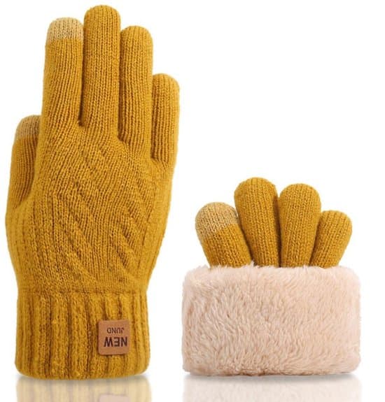 23*9cm - Touchscreenhandsker - Efterårs- og vinteressentials - Tykke handsker - Udendørs cykelhandsker - Til både mænd og kvinder