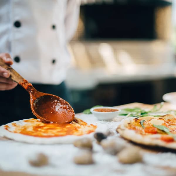 Pyöreä pizzapannusetti (2 kpl)