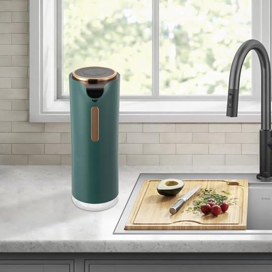 Genopladelig infrarød sensor sæbedispenser, 250 ml, Grøn