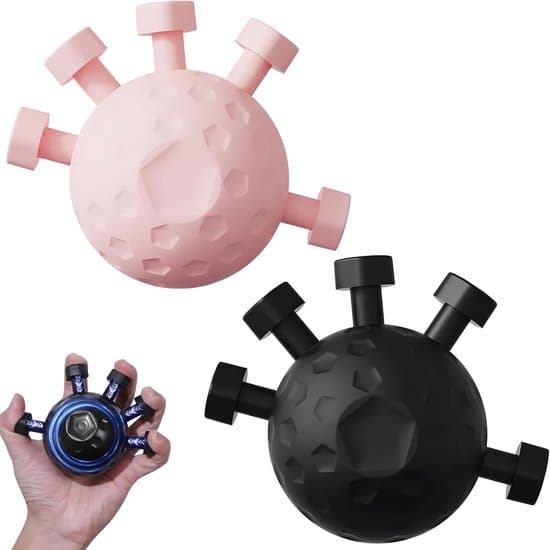 2-pack justerbart handgrepp och handledsstärkare 10-100 kg - Svart/Rosa