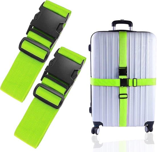 4-delat 200 cm x 5 cm justerbart bagageremset i polyester