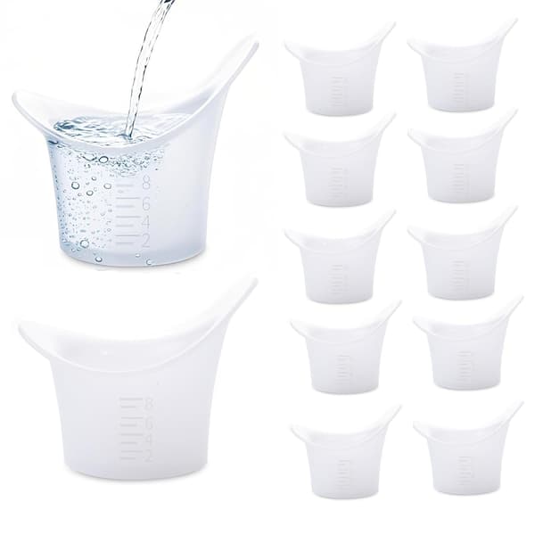 12-pack ögonsköljkoppar i silikon