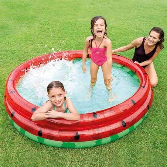 3-ringad vattenmelonpool - 168cm x 38cm för barn