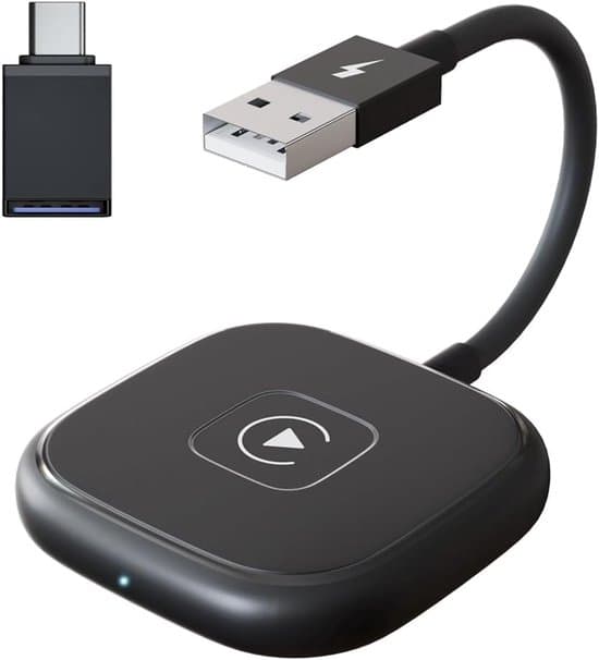 Biladapter - Smart boks - Trådløs navigation - Plug and Play - 15 x 6 x 2 cm - Sort
