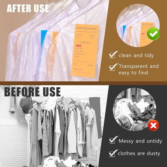 20 läpinäkyvää vaatepussia - 60x90 cm