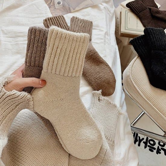 par termiske vinterstrømper, fluffy husstrømper, varme tykt forede sengestrømper til kvinder, én størrelse