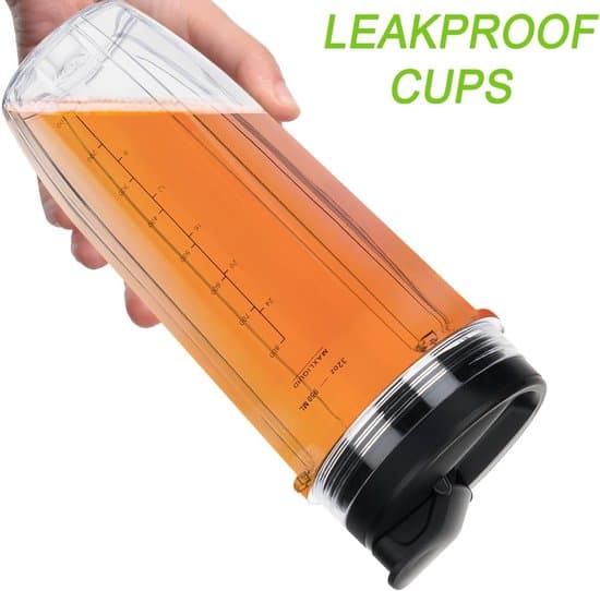 2-pack 32oz Blenderersättningsmuggar - För Nutri Ninja - Med Flip-Top Lock