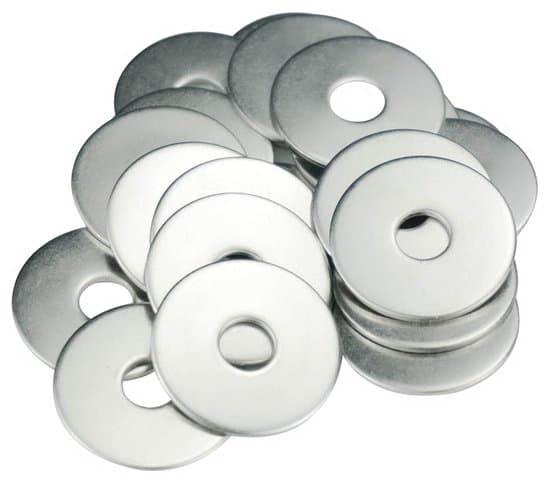 MeHurr Fladhovedring - M6 - 304 Rustfrit Stål - 20 stk.