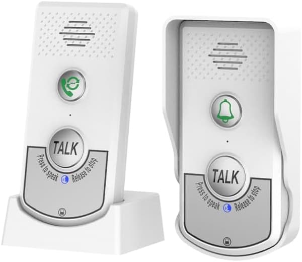 Dørklokke-intercomsystem til hjemmet, tovejs trådløs intercom mellem rum, langtidsholdbar